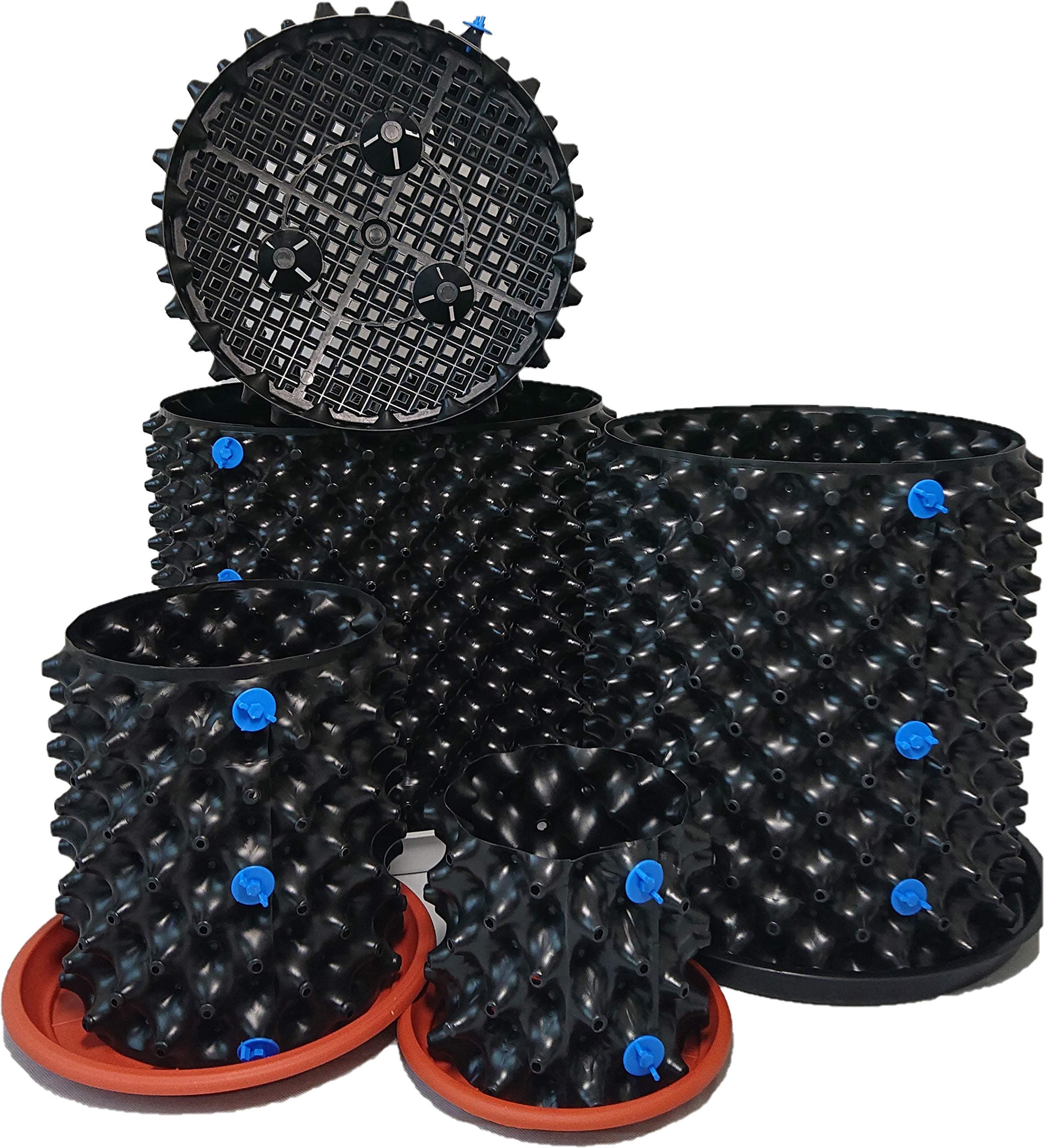 EJ Air prunning container, for drasticly increased yield + free pot tray (7/12/19/25/40 Liters) 40L Pack of 5