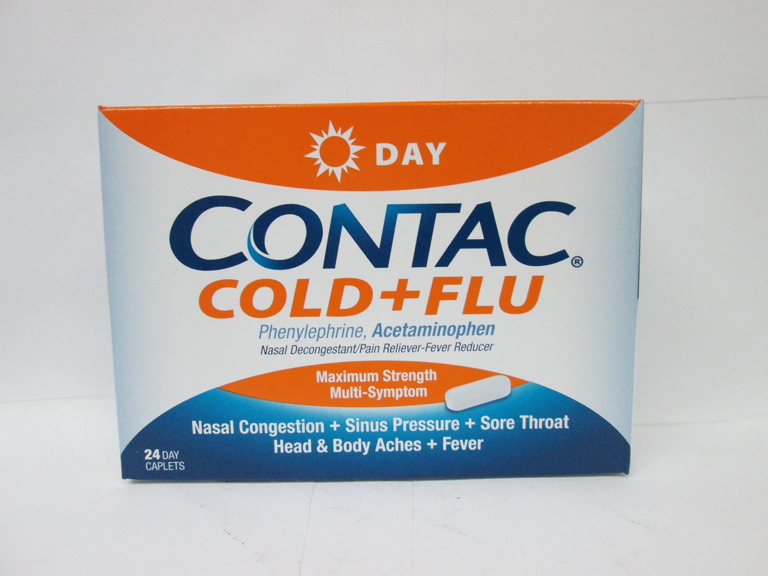 Contac Cold Plus Flu Maximum Strength Non-drowsy Formula - 24 Caplets by Contac
