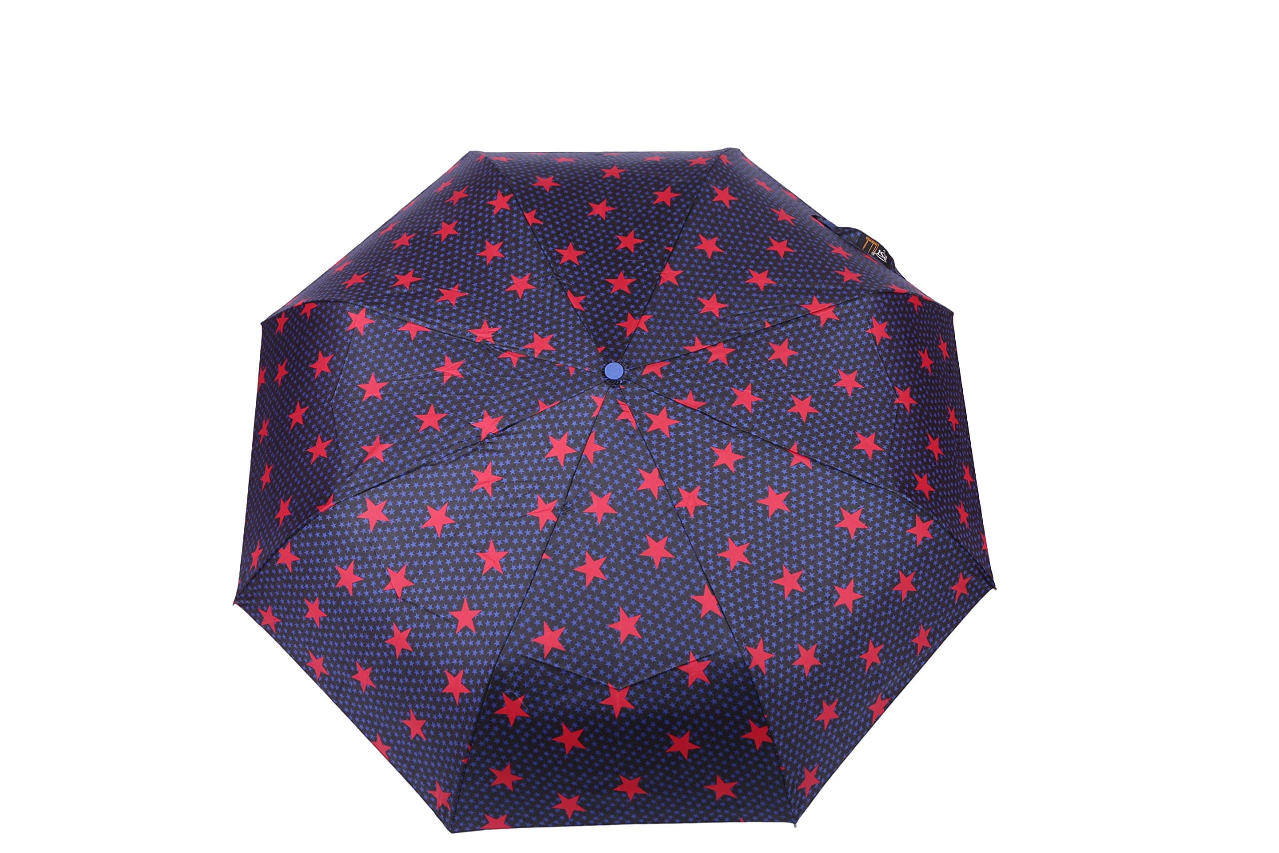 Star Digital Printed Semi Automatic 3 fold Umbrella for Rains, Summer and All Seasons