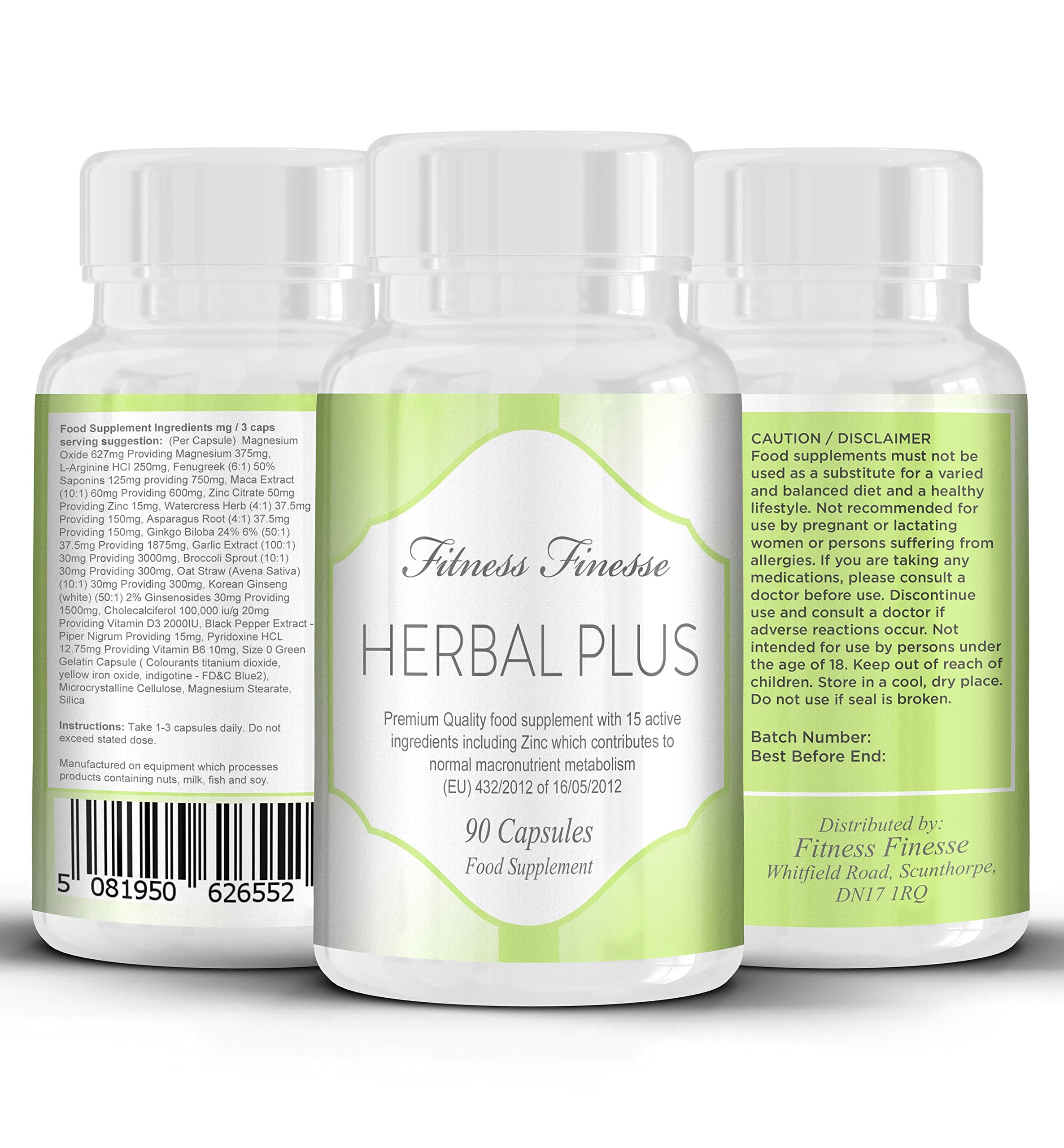 PMT | Memory Brain Function | Immune System | Detox | Reduce Stress & Anxiety with Our Herbal Plus Formula 15 Active Ingredients 90 Capsules