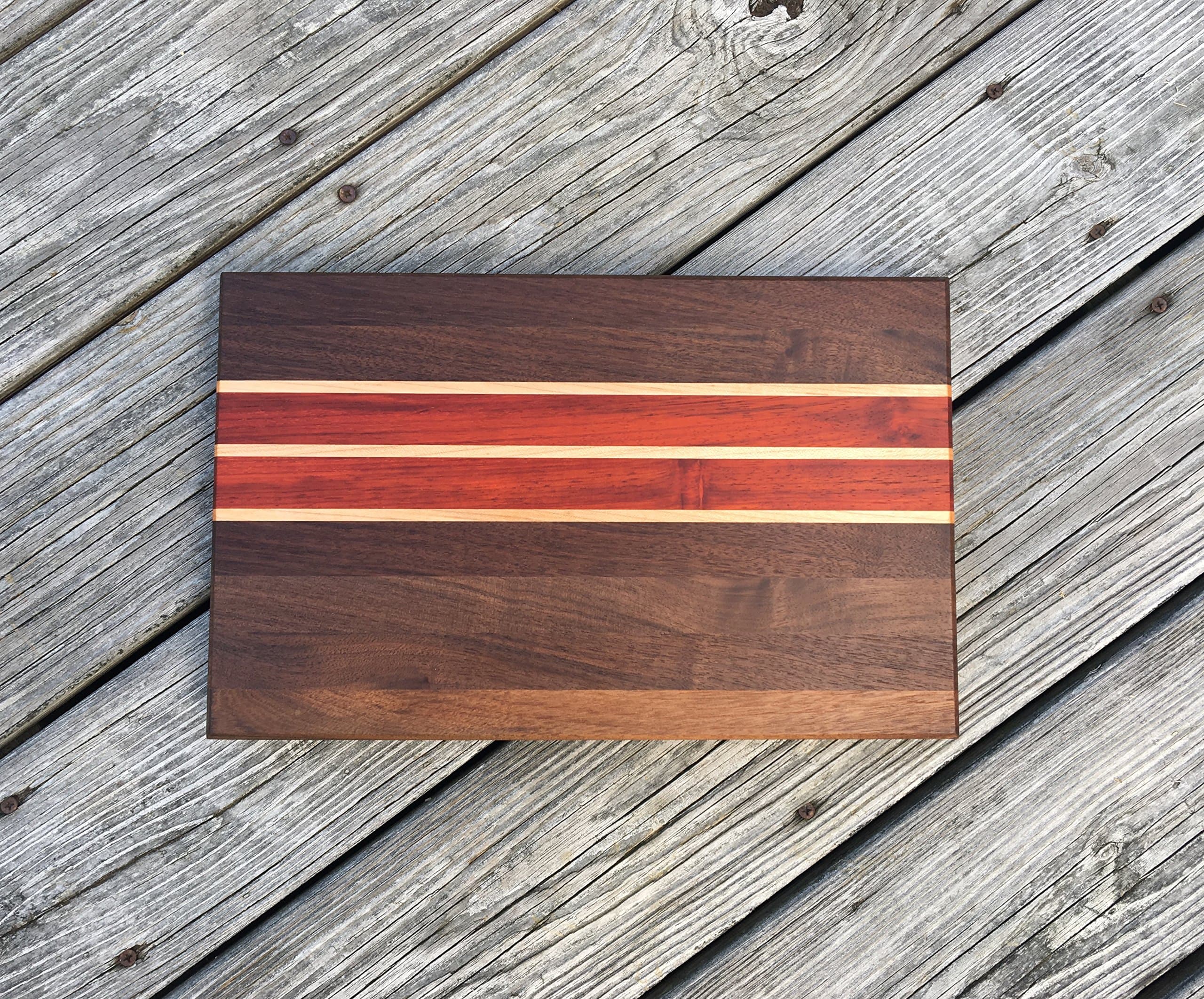 Walnut and Padauk Cutting Board