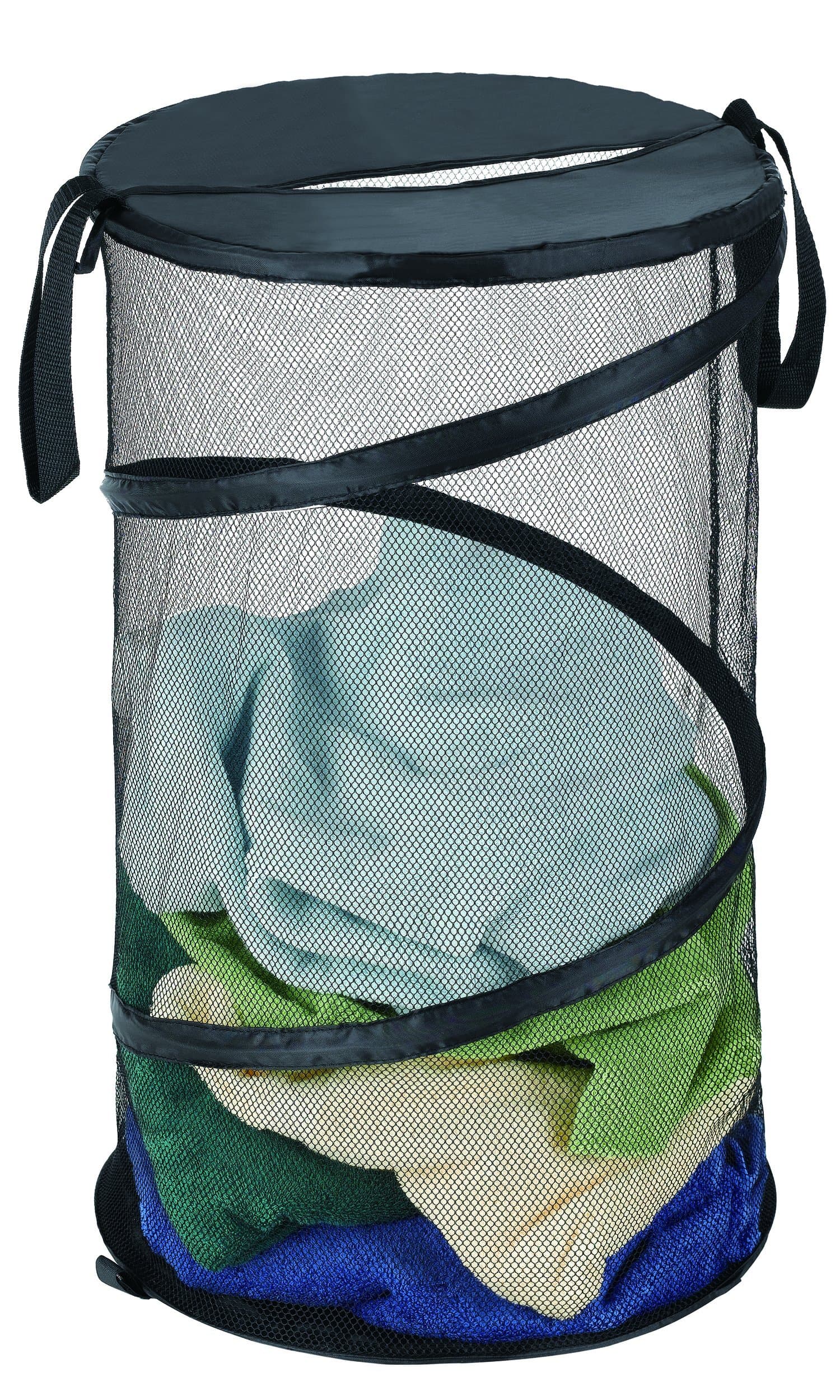 Tidy Living Pop Up Hamper, Black