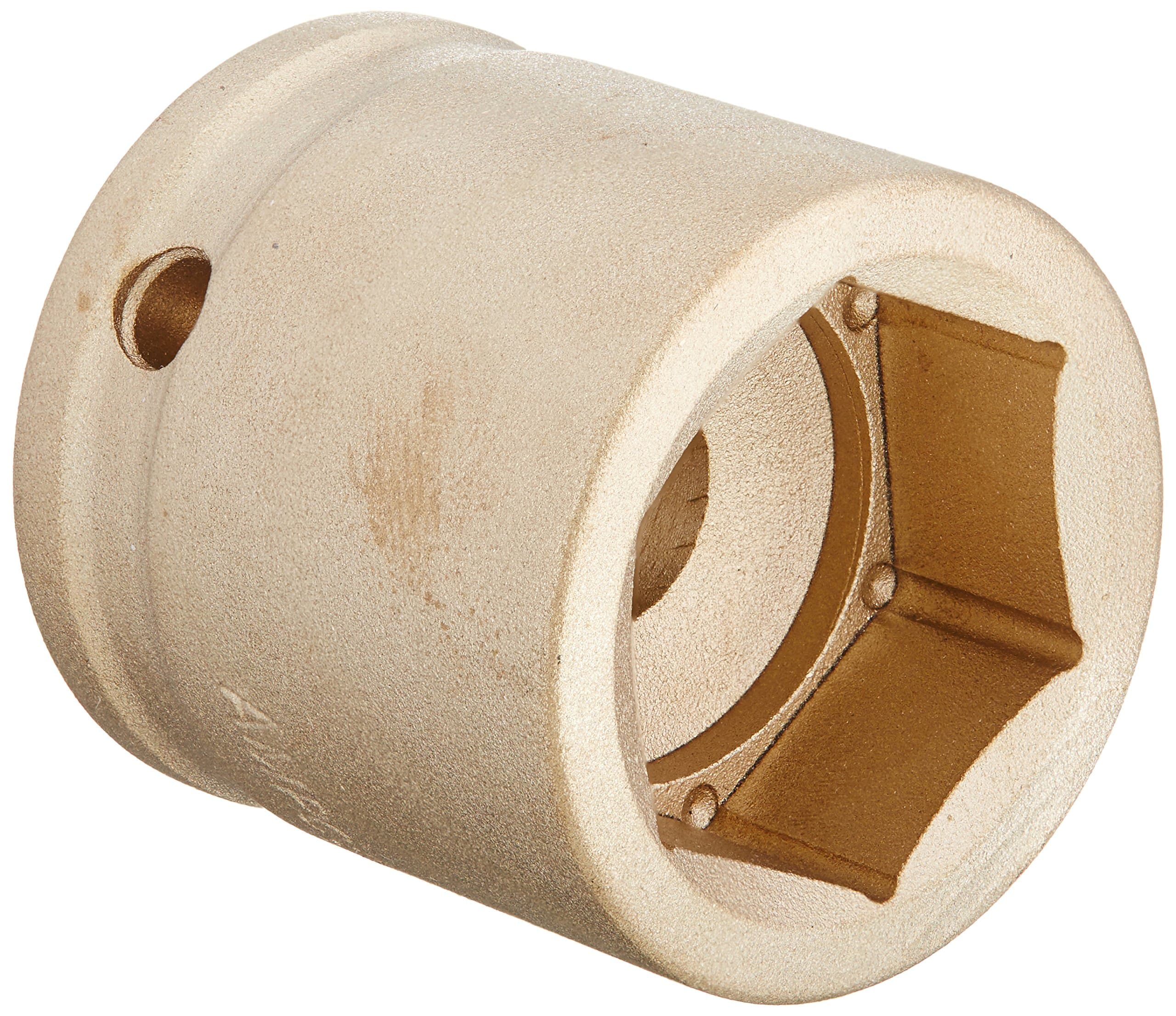 Ampco Safety Tools I-1/2D1-1/16 Socket, Impact, Non-Sparking, Non-Magnetic, Corrosion Resistant, 1/2" Drive, 1-1/16"