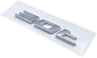 PRGRKETCTK Letter Emblem Chrome Glossy Black ABS 3.0 5. V6 V8 20T 25T 30T 35T Fit for Jaguar XJ F-Type F-PACE E-PACE Badge Trunk Logo(Silver 30T)