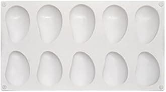 10-Cavity Mango Mold Cake Silicone Molds for Baking Dessert Jelly Ice Cream 3D Fruit Shapes Silicone Mold for Chocolate Candy Pastry Truffle Pudding Jelly Cheesecake Mousse Soap