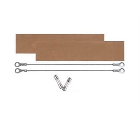 2 Kits Replacement Elements for Impulse Sealer Pfs-400 16"(2 Heating Elements 5mm +2 Teflon Sheets + 2 Fuses)