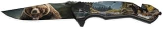 Battle Buddy Knives Outdoorsmen Pocket Knife - Outdoor Knives, Wildlife Pocket Knife, Digital Printing On Blade - Hunting Accessories For Men - Cool Folding Knife With Pocket Clip - 420 Stainless Steel Blade - Unique Designs for Outdoorsmen & Collectors