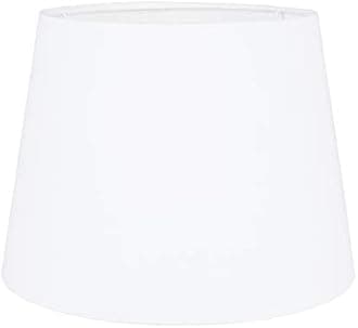 MiniSun | Modern Tapered Light Shade in a White Fabric Finish | Floor Lamps & Torchieres, Home Décor & Improvement Essential | 250mm Shade Width