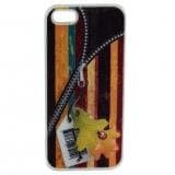 Kadima Flash Light LED Plastic Mobile Case Cover + Screen Sticker Protector for Apple iPhone 5 - Zipper