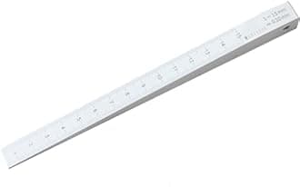 GLTL Taper Gauge Gap Gage Welding Wedge Feeler Gauge Gap Feeler Wedge Gauge Gap Hole Measure Tool (1-15mm)