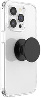 PopSockets Phone Grip with Expanding Kickstand, Adhesive Grip - Black