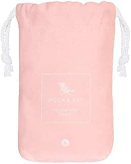 Dock & Bay Quick Drying Towel - for Sports & Gym - Compact, Lightweight - 100% Recycled - Includes Bag - Essential - Island Pink - Extra Large (200x90cm, 78x35)