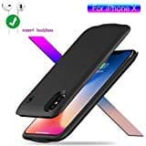 Battery Case for iPhone X, 4200mAh [Support Audio Output Headphone] Portable Rechargeable Charger Case for iPhone X /10 Extended Case Battery/ Cable Input Mode with Sync Through Technology.