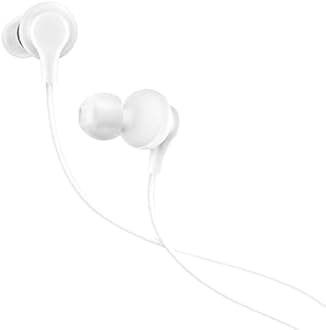 Type-C Earphones for vivo T3 Ultra/T 3 Ultra Earphones Original Like Wired in-Ear Headphones Stereo Deep Bass Headset Earbud with Type-C to 3.5mm Audio Jack, Mic (TVI2, White)