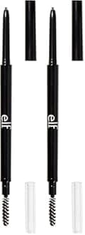 e.l.f., Ultra Precise Brow Pencil, Creamy, Micro-Slim, Precise, Defines, Creates Full, Natural-Looking Brows, Tames and Combs Brow Hair, Neutral Brown, 0.0017 Oz (Pack of 2)