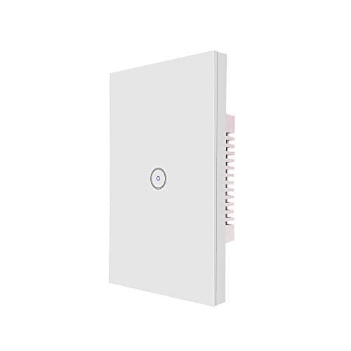 Useelink Smart Light Switch,WiFi smart wall light switch.Compatible with Alexa, Google home and, no Hub required.White (1gang)