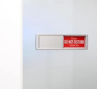 Green & Red Please Do Not Disturb Sign, Welcome Please Knock Office Decor, Do Not Disturb Door Hanger Sign Alternative, In a Meeting Signs for Office Doors, 7x2 Meeting in Progress Signs