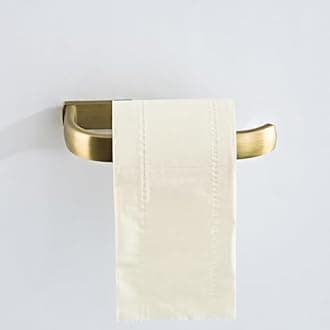 Flybath Toilet Paper Holder Antique Brass Toilet Roll Tissue Dispenser for Bathroom Wall Mounted, Brushed Brass