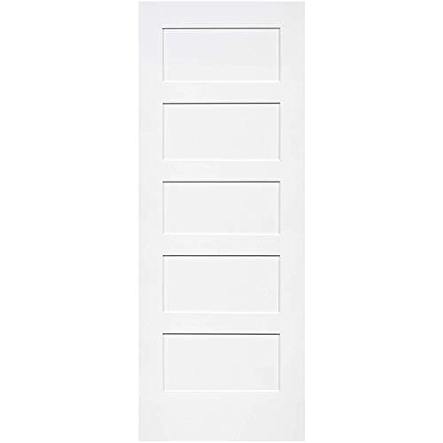 5-Panel Door, White Primed Shaker 80 in. x 24 in.