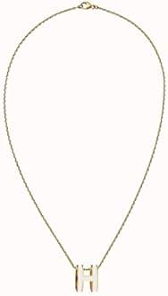 Classic Letter Design 18K Gold Plated Women's Necklace Colorful Options Women's Pendant