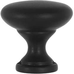 Matte Black Round Kitchen Cabinet Knob