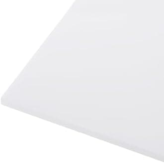 Rebower 48" x 12" x 1/8" HDPE Plastic Sheet, High Density Polyethylene Sheet Cutting Board White Solid Block, [for DIY, Home Floor]