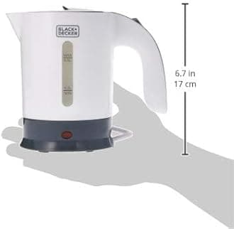 Black & Decker Travel Kettle, White - Tr250Ja, 2 Years Warranty