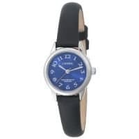 Carriage Lds Qa Silver/blue Lthr Strap