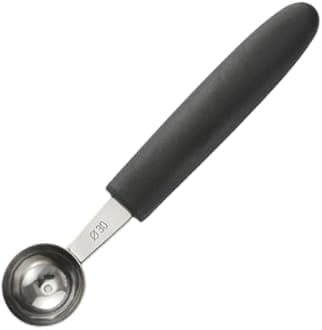 Melon Baller Scoops Made with Stainless Steel Durable Stainless Steel Ice Cream Scoops Melon Baller Fruit Scoop, 30MM Round