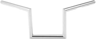 8" Rise 1" Fat Z-Bar Handlebar Fit For Harley-Davidson Honda Yamaha Suzuki Kawasaki Triumph Most Chopper Cruisers Bobber Bike Cafe Racer