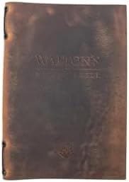 Restaurant Genuine Leather Menu Covers-Menu Holder, Cafe Menu Folder Book for Bar, Double Fold Menu Cover, Custom Wine Hard Menu Covers, Menu Folio, Menu Sleeves, Drink Menu, Menu Bar