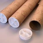 Twist-N-Pull Mailing Tube, Heavy Duty, 12 Pack, 4" ID, 36" Length