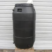 Upcycle 55 Gallon Black Rain Barrel