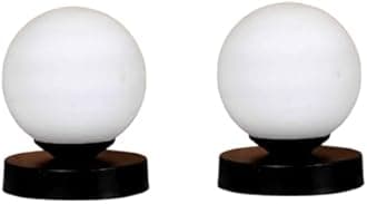 Traditional Indoor Wall Light Brown Color Globe Shape E27 Holder Upto 100-Watts Made in India (Bulb Not Included) Pack of 1(Wood) (Casual, 2)