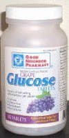 GNP Glucose Tablets 50 Ct. Grape Flavor