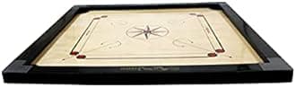 Carrom Board Full Size Cut Pocket with 2" Border (Super) with STRICKER & Accessories