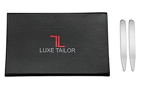 Premium Collar Stays Set In Leather Case