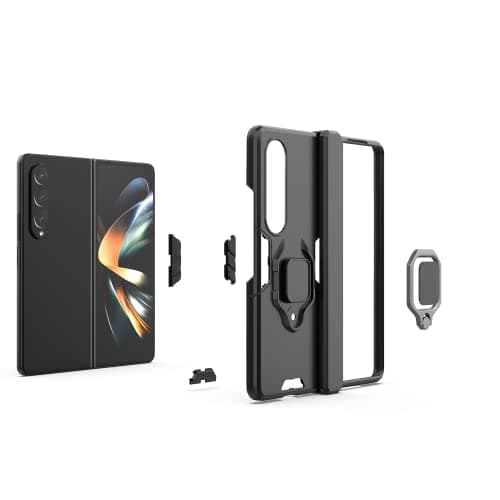 Case for Huawei Mate 50 Pro Case Cover,Bracket Shell Case for Huawei Mate 50 Pro DCO-AL00 Case Black