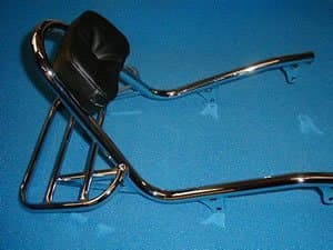 RENNTECYAMAHA Rack Carrier With Backrest - Chrome