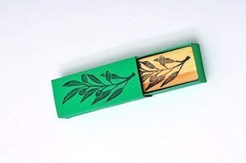 Olive branch Hand carved rubber stamp