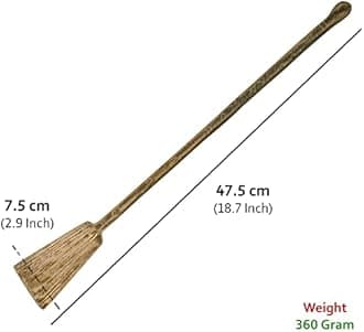 HOKOYA Handmade Brass Ladle and Spatula Set | Brass Cooking Set for Kitchen