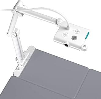 OKIOLABS OKIOCAM T-4K 8MP USB Document Camera for Teachers and Classroom, Online Teaching, Video Calling, Doc Camera for Mac PC Chromebook