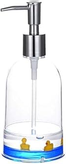 Locco Decor Acrylic Liquid 3D Floating Motion Bathroom Vanity Accessory Duck Soap Dispenser