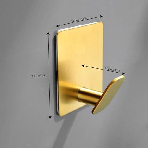 DELITON Gold Wall Hooks