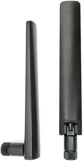 2X WiFi 6E Tri-Band Antenna 10dBi 2.4GHz/5GHz/5.8GHz High Gain MIMO RP-SMA Male for WiFi Router, PCIe Card, Wireless Adapter, Security Camera, ASUS/TP-Link/Netgear, External Omnidirectional Antenna