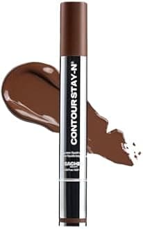 Sacheu Liquid Contour STAY-N Long Wear Cream Contour Makeup — Long Lasting, Blendable, & Lightweight Formula — Vegan & Cruelty-free, Giving Edge