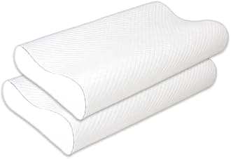 araami - Your Comfort Partner Ultra Comfort Memory Foam Pillow | Orthopedic Cervical Support | Improves Posture & Reduces Neck Stiffness Standard Pillow-(Pack of 2)