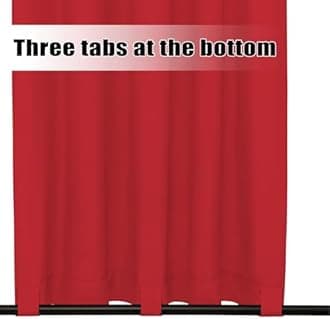 Easy-Going Outdoor Curtains Waterproof Windproof Weatherproof Curtain for Patio, Cabana, Porch, Pergola and Gazebo, Grommet Top and Tab Bottom Drape, 1 Panel, 54x108 inch, Red