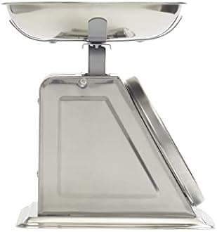 Taylor Mechanical Kitchen Weighing Food Scale with Bowl, Weighs up to 11lbs, Measures in Grams and Ounces, Food Scales for Kitchen, Black and Silver