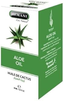 Hemani Aloe Oil 30ml (1 Fl Oz) - 100% Pure Cold Pressed | Soothing & Hydrating